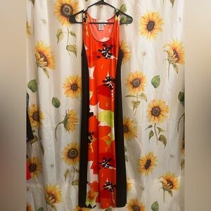 Maggy London Coral and White Dress